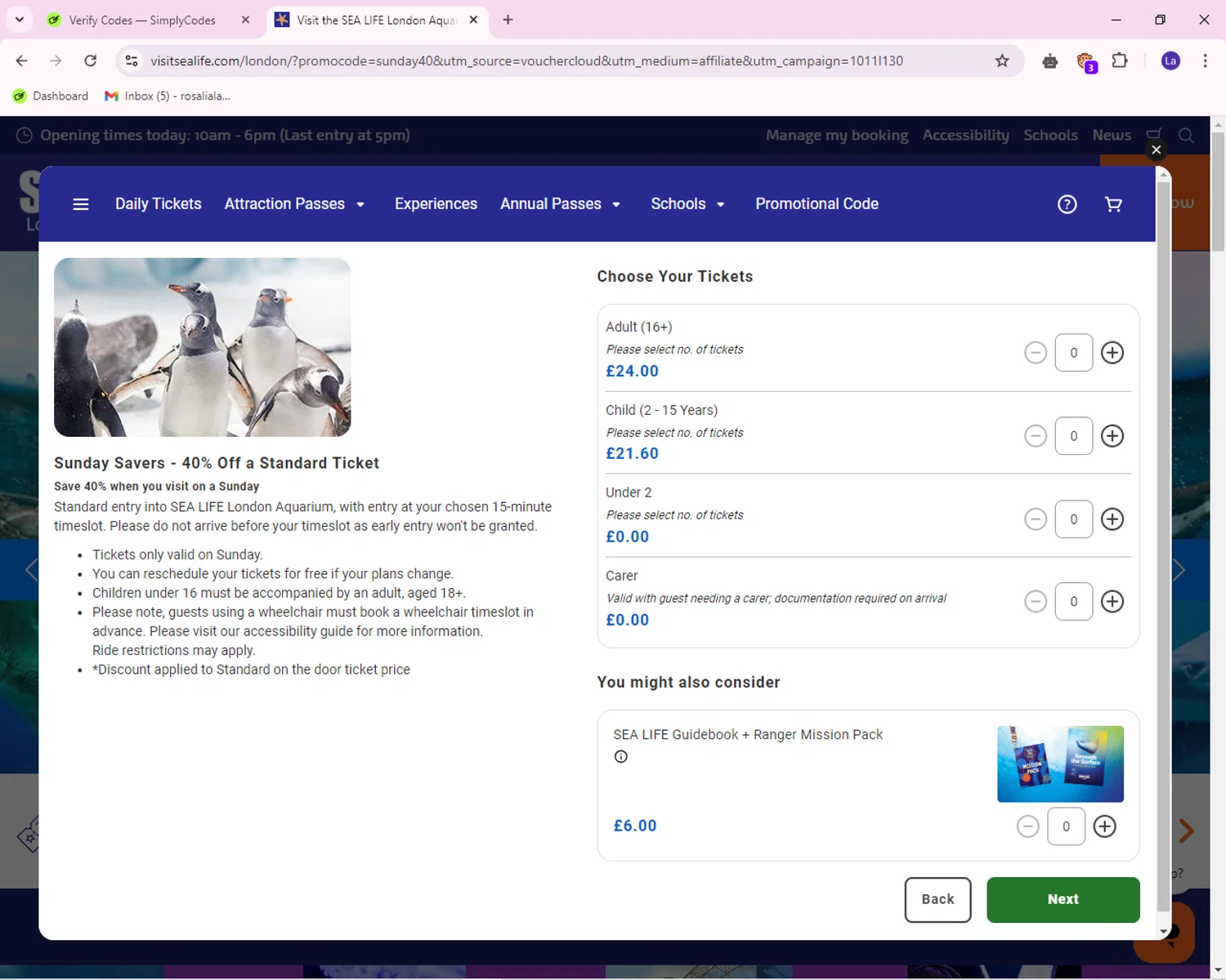 how to use Sea Life Centre Hunstanton coupons