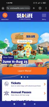 SEA LIFE Minnesota coupon verification screenshot