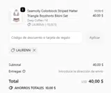 LAURENN coupon verification screenshot