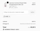 LIV20 coupon verification screenshot