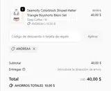 ANDREAA coupon verification screenshot