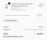20MARGARIDA coupon verification screenshot