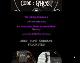 GHOST coupon verification screenshot