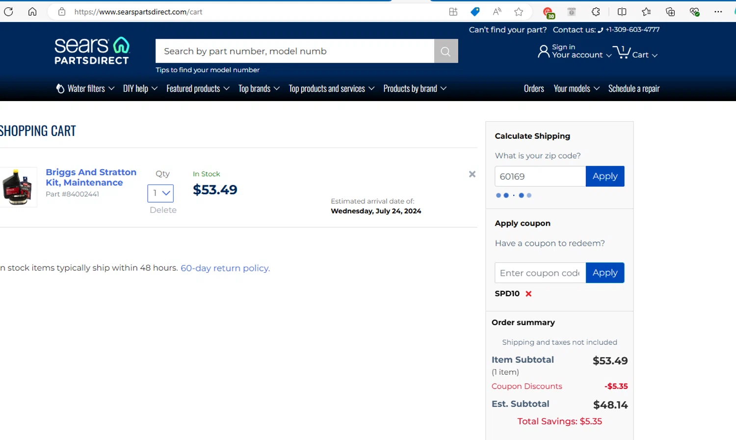 Sears Parts Direct Coupons 10 Off October 2024