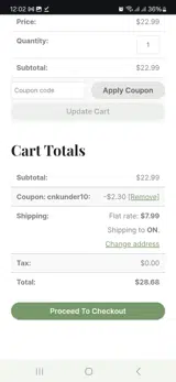 cnkunder10 coupon verification screenshot