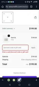 PAULG coupon verification screenshot