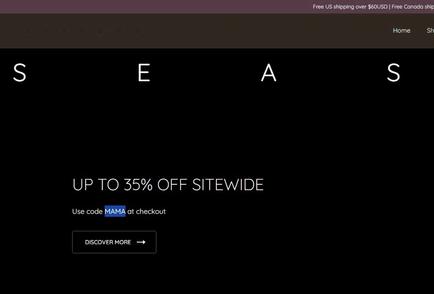 Seasons Life promo code screenshot showing code MAMA applied at Seasons Life checkout page. Uploaded by SimplyCodes community member josemiguelaponte on May 6, 2026