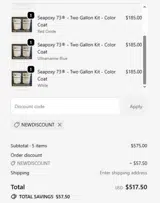 Sea Speed coupon verification screenshot