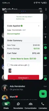 Seattle Seahawks coupon verification screenshot