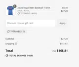 TPTRAVELS coupon verification screenshot