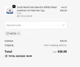 HAT20 coupon verification screenshot