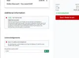 Sebago Watersports coupon verification screenshot