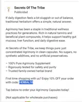 Secrets Of The Tribe coupon verification screenshot