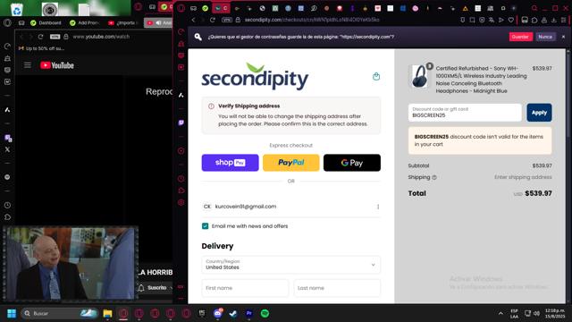 Secondipity checkout page showing Secondipity coupon code box | Screenshot taken by SimplyCodes community member on Aug 15, 2025