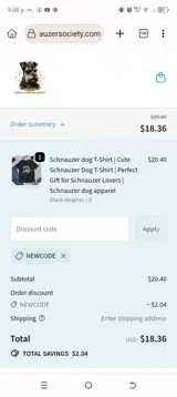 newcode coupon verification screenshot