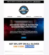 GLOVE30 coupon verification screenshot
