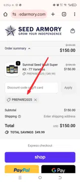 prepare2025 coupon verification screenshot