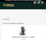 Seeds Here Now coupon verification screenshot