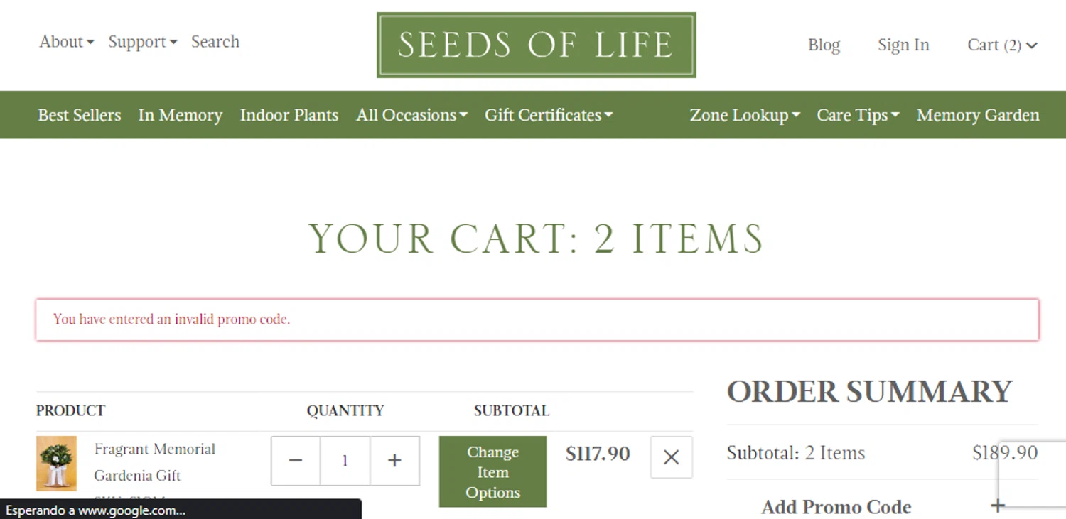 Seeds of Life promo code screenshot showing code YUMMY25 applied at Seeds of Life checkout page. Uploaded by SimplyCodes community member veronicaarias on Oct 4, 2025