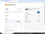 Seek Optics coupon verification screenshot