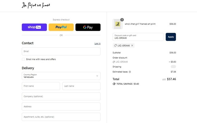 Seezona checkout page showing Seezona promo code box | Screenshot taken by SimplyCodes community member on Aug 12, 2025
