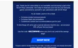 SEGA Shop coupon verification screenshot