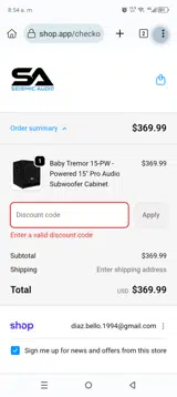 BF20 coupon verification screenshot