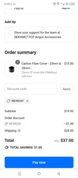 NEWDAY coupon verification screenshot