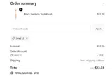 SAVE15 coupon verification screenshot