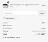 SAVENOW10 coupon verification screenshot