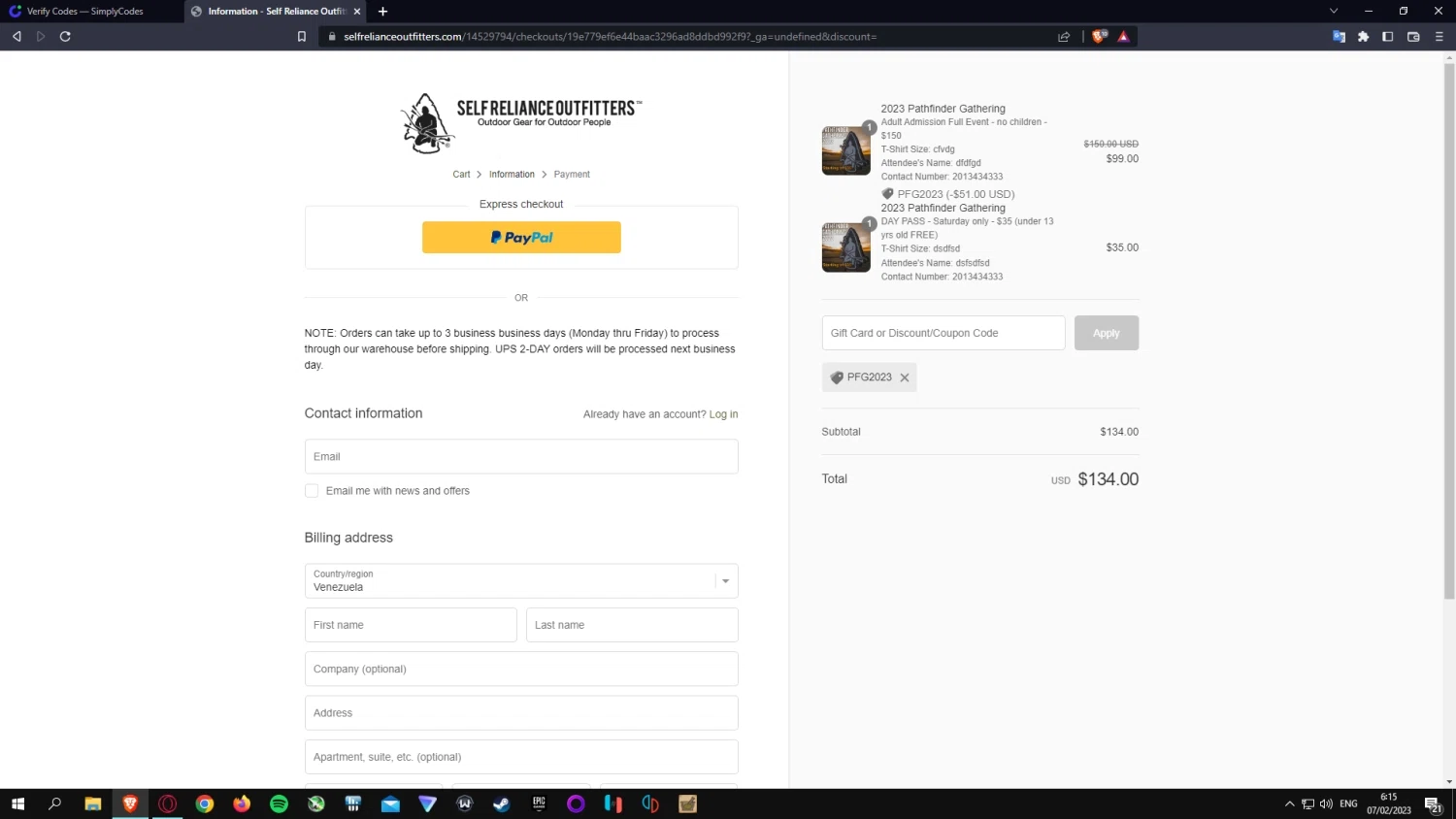 how to use Self Reliance Outfitters coupons