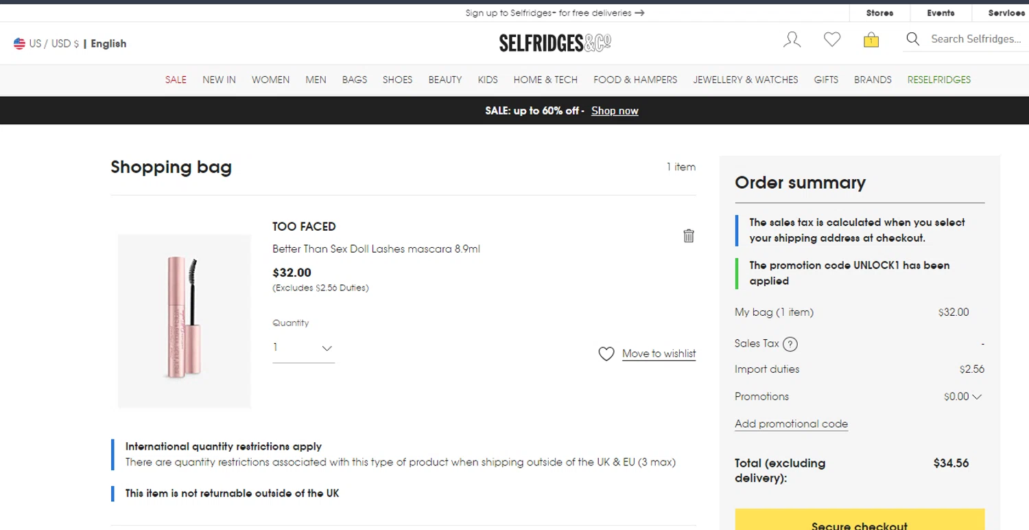 Selfridges Promo Codes 25 Off January 2024