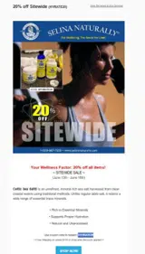 HYDRATE20 coupon verification screenshot