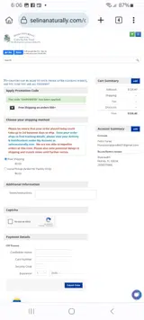 SHIPFREE50 coupon verification screenshot