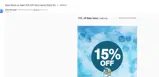 SALE15 coupon verification screenshot