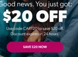 cart20 coupon verification screenshot