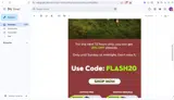 flash20 coupon verification screenshot