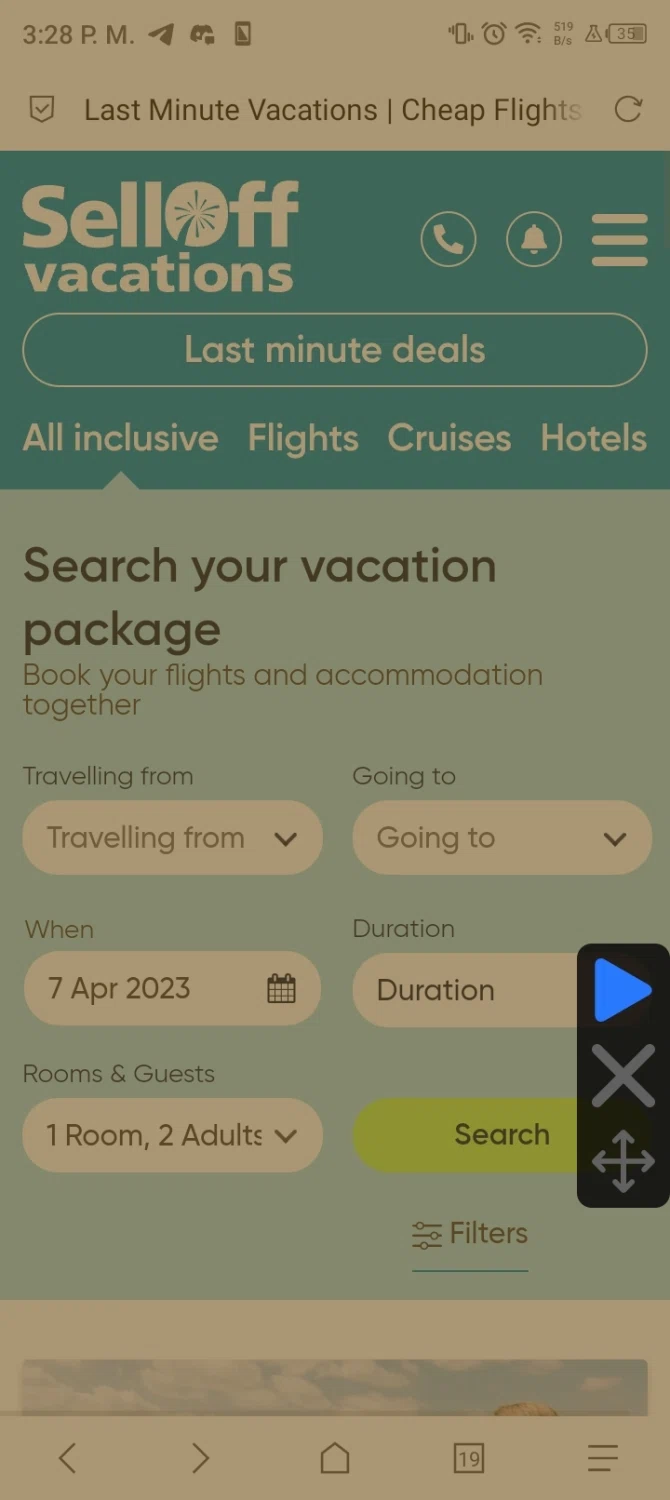 SellOffVacations checkout page showing SellOffVacations promo code box | Screenshot taken by SimplyCodes community member on Apr 6, 2023