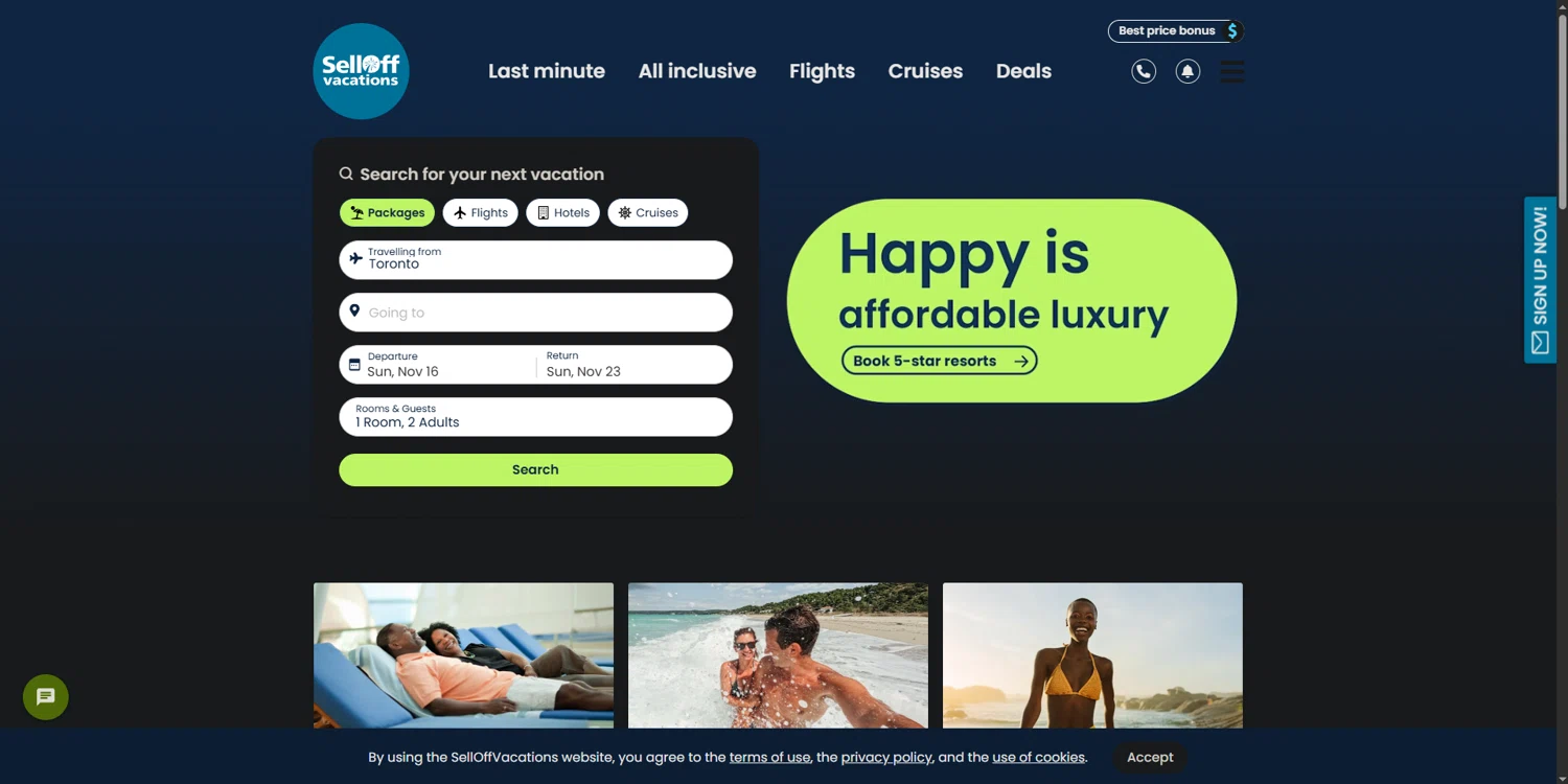 SellOffVacations promo code screenshot showing code SOV100 applied at SellOffVacations checkout page. Uploaded by SimplyCodes community member ScanEagle5120 on Nov 16, 2025