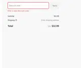 SOCIAL20 coupon verification screenshot