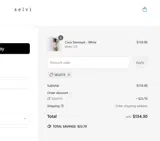 Selvi coupon verification screenshot
