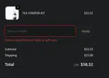 Sencha Tea Bar coupon verification screenshot