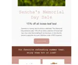 Sencha Tea Bar coupon verification screenshot
