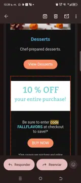 FALLFLAVORS coupon verification screenshot
