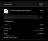 Sennheiser AU coupon verification screenshot