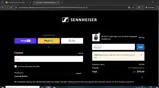 Sennheiser AU coupon verification screenshot
