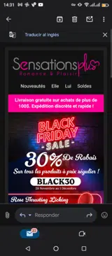 Sensations Plus coupon verification screenshot