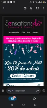 Sensations Plus coupon verification screenshot