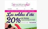 Sensations Plus coupon verification screenshot