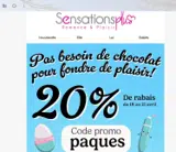 Sensations Plus coupon verification screenshot